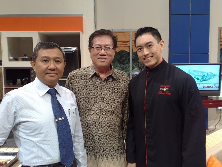 Bersama DR.dr. Aris Wibudi Sp.PD KEMD dan Chef Edwin Lau dalam Acara Metro TV Healthy Life